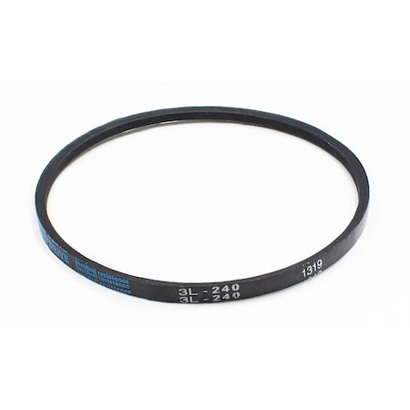 D&D 3L240 FHP V-Belt, 24 in Outside Length, 3/8 in Top Width, 7/32 in Thickness, 1 Ribs 3L240